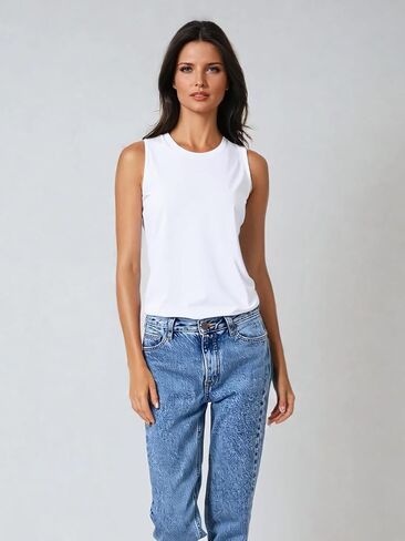 Tank Tops for Women, Cotton Tank Tops, Women's Sleeveless Tank Tops, Halter Tops for Women, Fashion Regular Fit, Yoga Tops in Saudi Arabia