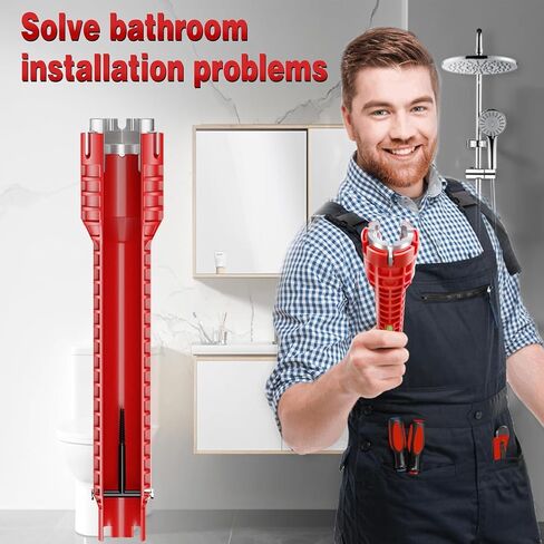 14 in 1 Faucet and Sink Wrench - Plumbing Wrench Installer, Multifunctional Sink Wrench for Pipes Wrench under Bathrooms, Toilets, Kitchens, Sinks in Saudi Arabia