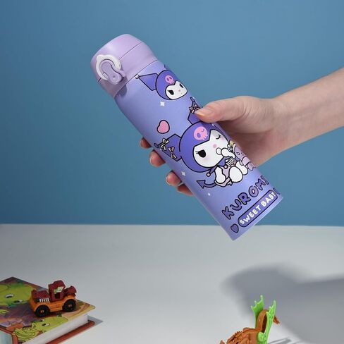 Kawaii Water Bottle, Reusable Water Bottle for Girls 500ml (kura) in Saudi Arabia
