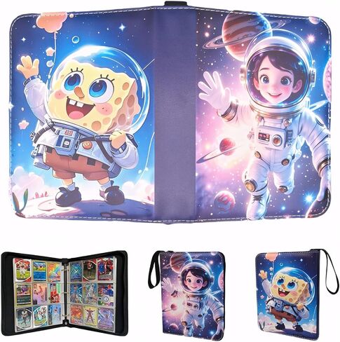 900 Pocket Card Binder, Trading Card Holder Album with 50 Removable Sleeves, Double Sided Pockets Card Holder for Pokemon & Standard Size Cards in Saudi Arabia