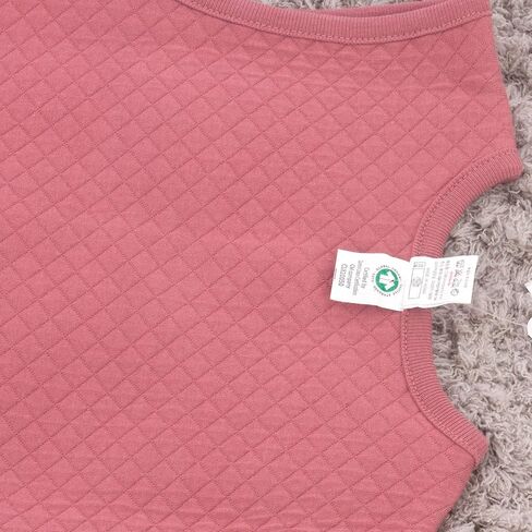 OrganicBoom 100% Certified Organic Cotton Smile Baby Sleeping Quilted Jacquard Vest Soft Wearable Blanket in Saudi Arabia