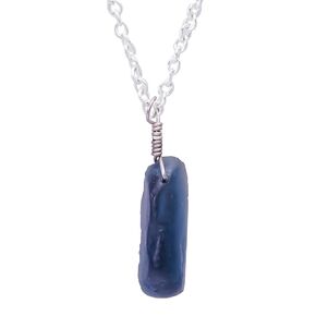 Gemkora Natural Herkimer Diamond Quartz Gemstone Raw Cut Dainty Pendant Necklace, Chakra Energy, Birthstone, Healing Raw Crystals Jewelry 925 Sterling Silver Chain 18 inch, Christmas Gift Jewelry