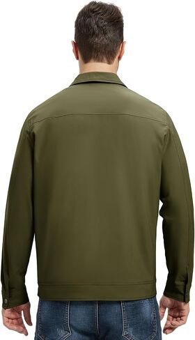 Rdruko Men's Lightweight Jackets Windbreaker Light Bomber Jacket Golf Jackets For Men Casual Work Coat in Kuwait