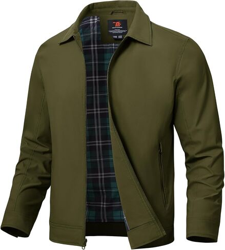 Rdruko Men's Lightweight Jackets Windbreaker Light Bomber Jacket Golf Jackets For Men Casual Work Coat in Kuwait