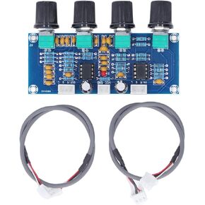 FTVOGUE NE5532 Preamp Module DC 12V to 24V Digital Audio Preamplifier Board Preamplifier Tone Board, Module