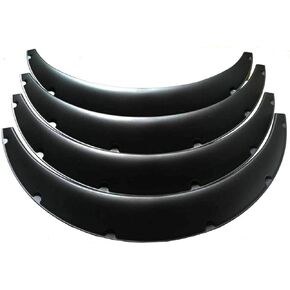 SUPERFASTRACING 4X 845mm 780mm Universal Fender Flares Flexible Durable Polyurethane Auto Car Body Kit Black