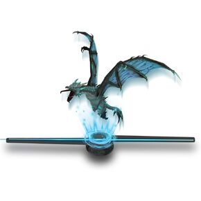 Missyou 3D Hologram Fan,50CM WiFi Bluetooth Hologram Fan Projection 3D Video Upgrade 3D Hologram Advertising Display Fan 19.7 inch, Hi-Resolution and WiFi Added - LED Light 3D Holographic Projector