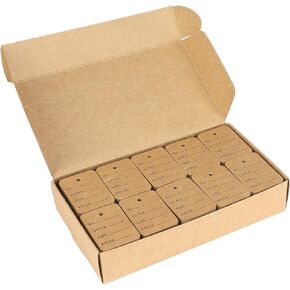 jijAcraft 1000Pcs Price Tags, White Clothing Tag for Retail, Small Kraft Paper Tags for Labeling Price, Size, Number, Writable Price Hangtag for Business Supplies Selling Jewlry, Clothes (1.9" X 1.4")