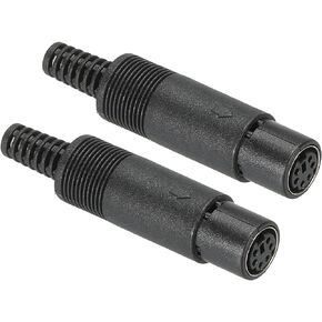 PATIKIL S-Video DIN Mini Female Socket 6 Pin Signal Transmission for TV, DVD Player Pack of 2 in Kuwait