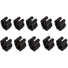 10 Pieces Billiards Snooker Cue Clips Cue Clamps Fishing Rod Clip Holder fit for Pool Cues Rack Storage Small Size