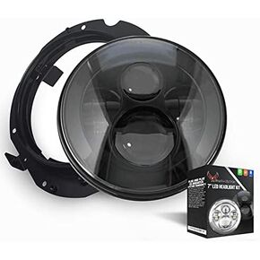 Eagle Lights 7" LED Headlight and Installation Ring for Kawasaki Voyager and Vaquero - Chrome