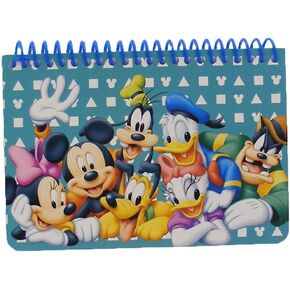 Disney Mickey Mouse and Friends Spiral Autograph Book - Teal by Goofy Mickey Donald