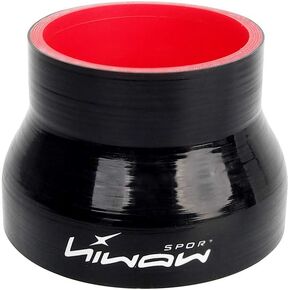 Straight Reducer 4-Ply High Performance Coupler Silicone Hose 76mm Length for Auto (1.5"(38MM) to 1.25"(32MM), black)