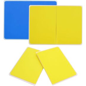2 Pcs Rebreakable Boards Martial Arts Set, Reusable Rebreakable Punching Board,ABS+EVA,Thick Foam, Taekwondo Karate MMA Ninja Breaking Boards for Training (Yellow,Blue) in Kuwait
