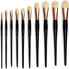 Raphael Paris Classics 3577 Long Handle Brush, Short Filbert, 2, White
