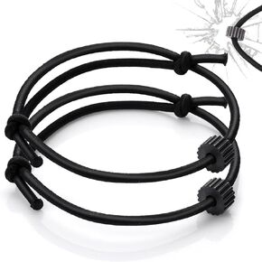 Cobee Car Window Breaker Bracelet, 2 Pieces Car Glass Breaker Wrist Strap with Tungsten Carbide Bead Emergency Car Escape Tool Tempered Safety Self Rescue Tool