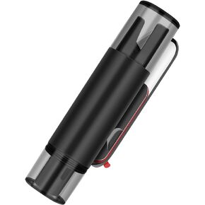 Black Mini Car Safety Hammer, 2-in-1 Portable Spring-Loaded Window Breaker and Seatbelt Cutter Car Escape Tool for Land/Underwater Glass Breaker Survival Tool Car Emergency Accessories