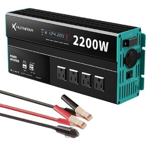 Power Inverters 500W 12V DC to 110V AC Converter for Vehicles USB-C/PD 25W Fast Charging Ports Car Charger Adapter with a Cigarette Lighter Ports Plug Outlet, Power Inversor