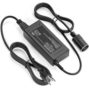 AC to DC Converter, 12V 10A 8A 5A Power Supply 120W Cigarette Lighter Adapter to Wall Plug, 120V to DC 12 Volt Car Transformer for Car Travel Cooler, Car Inflator and Other Car Devices