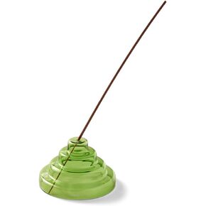 Yield Meso Glass Incense Holder - Clear - Premium Quality Glass Incense Stick Holder - Ideal for Aromatherapy, Meditation, Yoga – Ornamental Piece for Home, Office Décor