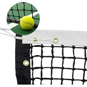 ProGoal Tennis Net 42FT Professional Heavy Duty Nylon Net, Compatible with All Standard Tennis Posts, Included Indoor Outdoor Court