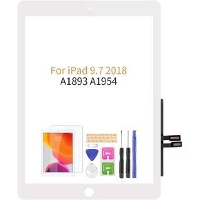 A-MIND for IPad 9.7" 2018 /iPad 6 6th Gen A1893 A1954 Touch Screen Replacement Parts,(NO LCD,NO Home Button) with Free Screen Protector+Repair Tools(Black)
