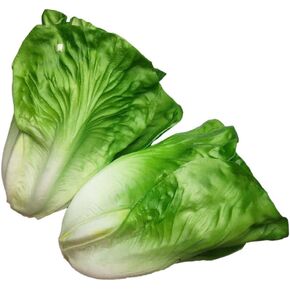 Lorigun Artificial Lettuce, Fake Vegetable, Artificial Vegetables for Decoration, Home Kitchen Decor, PU Vegetable 2 Pcs