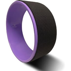 Body Sport Yoga Wheel, 5 in. x 12.6 in. – Yoga Fitness Equipment – Cushioned Back Roller and Stretcher – Companion Accessory for Stretching and Flexibility – Yoga Pose Support Aid