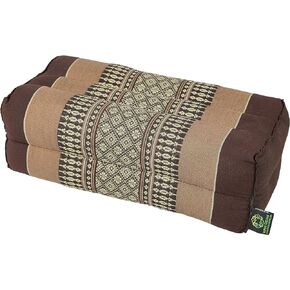 GABUR Meditation Cushion & Yoga Prop, 100% Kapok (Brown-Beige). by Kapok-Dreams.