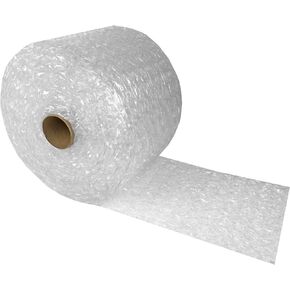 Uboxes Bubble Cushioning Wrap 12"x65' Large Bubbles 1/2" Perforated Every 12", clear