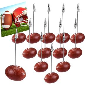 12 Pcs Resin Sports Ball Base Memo Clips with Alligator Wire Table Number Card Place Holders Photo Stand for Office Menu Wedding Party Events Decoration (Tennis) in Kuwait