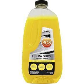 303 Products Ultra Suds Ceramic Car Wash Soap – Ceramic Coating for Cars with Foaming Formula, Enhanced Gloss & Shine Protectant, 48 fl. oz. (30277)