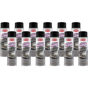 Sprayway SW936-12PK Aerosol Instant Shine Vinyl Cleaner and Protectant, 11 oz, Pack of 12, White