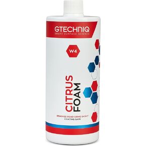 Gtechniq - W4 Citrus Foam - High Content Foaming Agent, Removes Dirt and Road Grime, Non-Caustic Formula, Maximum Gloss Retention Snow Foam (5 Liter)