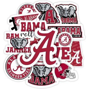 Texas A&M Stickers (14 Stickers) 2 Large 5" for Car Windows 10 Medium 2.5" for Water Bottles Laptops Phones and 2 Mini Keyboard Decals Texas A&M Gift for Men or Women Football Fans (Texas A&M Aggies)