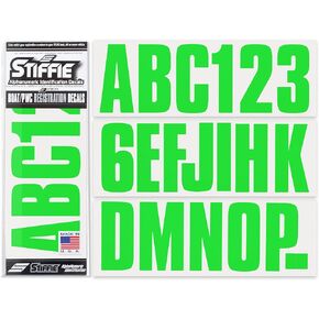 STIFFIE Uniline Berry 3" Alpha-Numeric Registration Identification Numbers Stickers Decals for Boats & Personal Watercraft