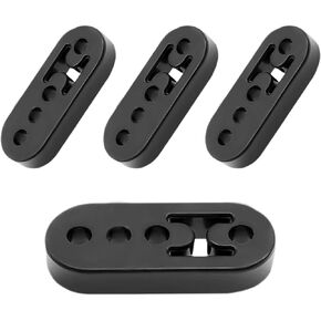 Rubber Exhaust Hanger, Muffler Exhaust System, Heavy Insulator Support Bushing Installation, 4 Holes 0.47 Inch, High-Density Tailpipe Damping Hanger 4PCS