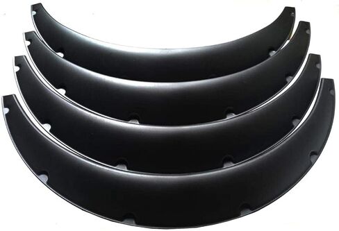 SUPERFASTRACING 4X 845mm 780mm Universal Fender Flares Flexible Durable Polyurethane Auto Car Body Kit Black in Saudi Arabia