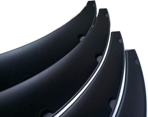 SUPERFASTRACING 4X 845mm 780mm Universal Fender Flares Flexible Durable Polyurethane Auto Car Body Kit Black in Saudi Arabia
