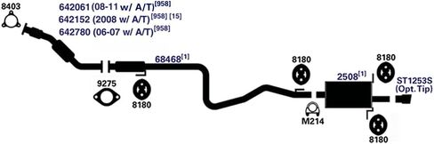 منتجات عادم AP 8403 حشية المحول الحفاز in Kuwait