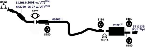 منتجات عادم AP 8403 حشية المحول الحفاز in Kuwait