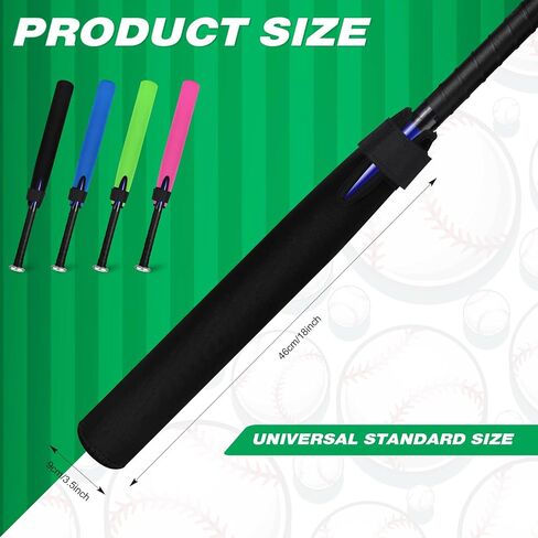 Deekin 4 Pcs Baseball Bat Sleeves Softball Bat Warmers for Composite Bats Durable Softball Bat Sleeve Protector Bat Cover for Sport Women Men Adults in Saudi Arabia