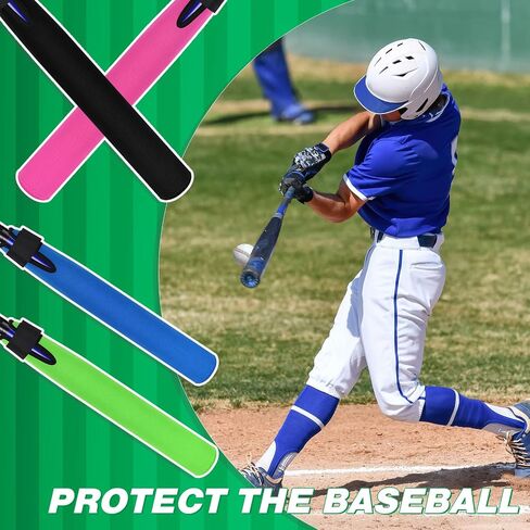 Deekin 4 Pcs Baseball Bat Sleeves Softball Bat Warmers for Composite Bats Durable Softball Bat Sleeve Protector Bat Cover for Sport Women Men Adults in Saudi Arabia