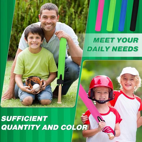 Deekin 4 Pcs Baseball Bat Sleeves Softball Bat Warmers for Composite Bats Durable Softball Bat Sleeve Protector Bat Cover for Sport Women Men Adults in Saudi Arabia