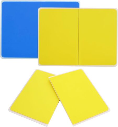 2 Pcs Rebreakable Boards Martial Arts Set, Reusable Rebreakable Punching Board,ABS+EVA,Thick Foam, Taekwondo Karate MMA Ninja Breaking Boards for Training (Yellow,Blue) in Kuwait