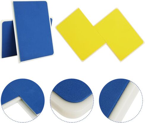 2 Pcs Rebreakable Boards Martial Arts Set, Reusable Rebreakable Punching Board,ABS+EVA,Thick Foam, Taekwondo Karate MMA Ninja Breaking Boards for Training (Yellow,Blue) in Kuwait