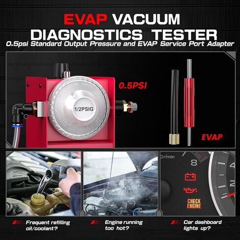 ANCEL S100 Pro EVAP آلة لصنع الدخان مع مضخة هواء مدمجة للكشف عن تسرب السيارات اختبار تشخيصي لجميع المركبات DC12V in Saudi Arabia