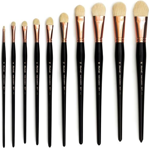 Raphael Paris Classics 3577 Long Handle Brush, Short Filbert, 2, White in Saudi Arabia