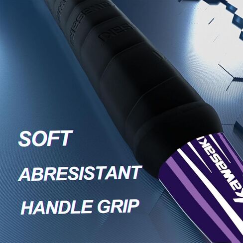 مجموعة مضارب كرة الريشة مكونة من مضاربين للتدريب والرياضة، بما في ذلك 2 مضارب كرة الريشة كاواساكي و3 ريش طيور الريشة و1 حقيبة كرة الريشة كبيرة (أرجواني) in Kuwait