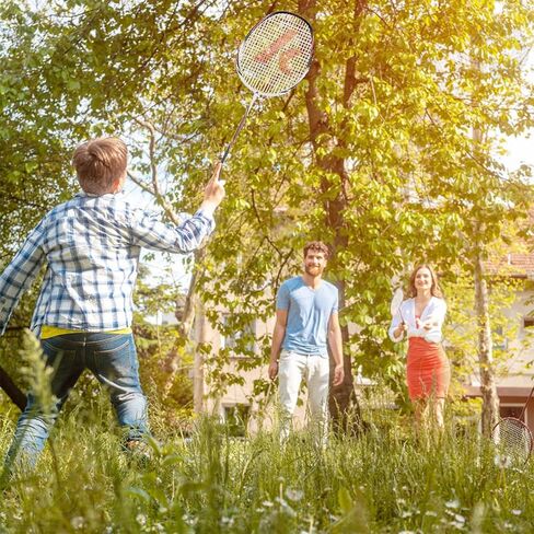 مجموعة مضارب كرة الريشة مكونة من مضاربين للتدريب والرياضة، بما في ذلك 2 مضارب كرة الريشة كاواساكي و3 ريش طيور الريشة و1 حقيبة كرة الريشة كبيرة (أرجواني) in Kuwait